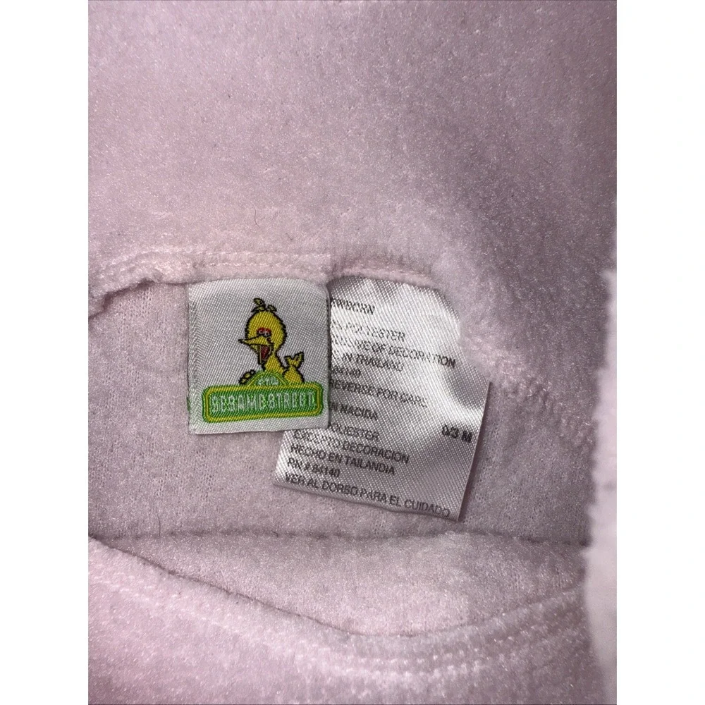 Sesame Street Vintage Elmo Ski On Pocket Pink‎ Baby Fleece Overalls 0-3